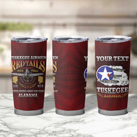 Personalized Red Tails Legacy Tumbler Cup Tuskegee Airmen WWII Heroes - Wonder Print Shop