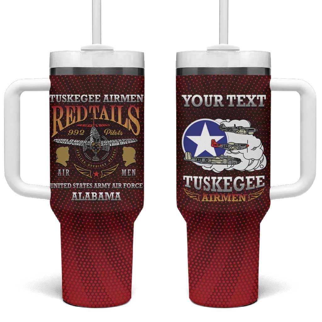 Personalized Red Tails Legacy Tumbler With Handle Tuskegee Airmen WWII Heroes - Wonder Print Shop