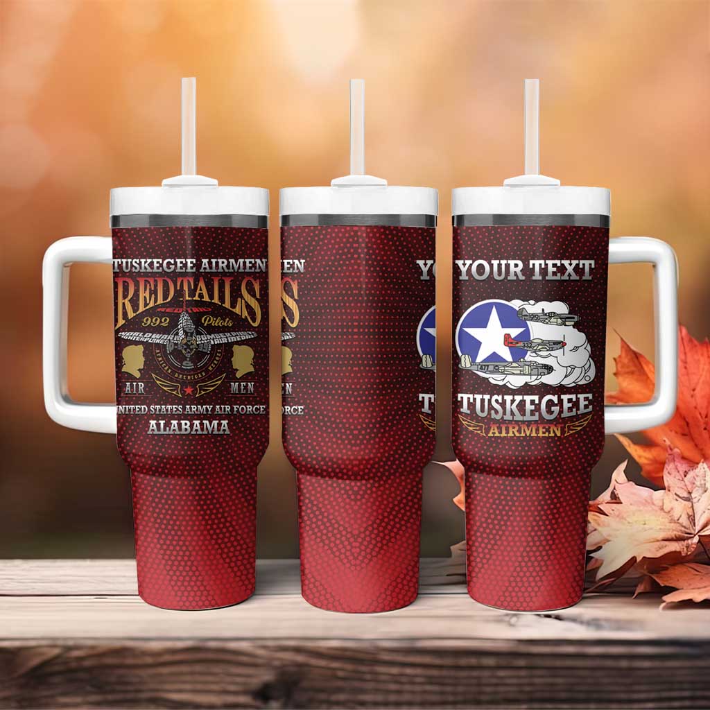 Personalized Red Tails Legacy Tumbler With Handle Tuskegee Airmen WWII Heroes - Wonder Print Shop