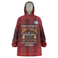 Personalized Red Tails Legacy Wearable Blanket Hoodie Tuskegee Airmen WWII Heroes - Wonder Print Shop