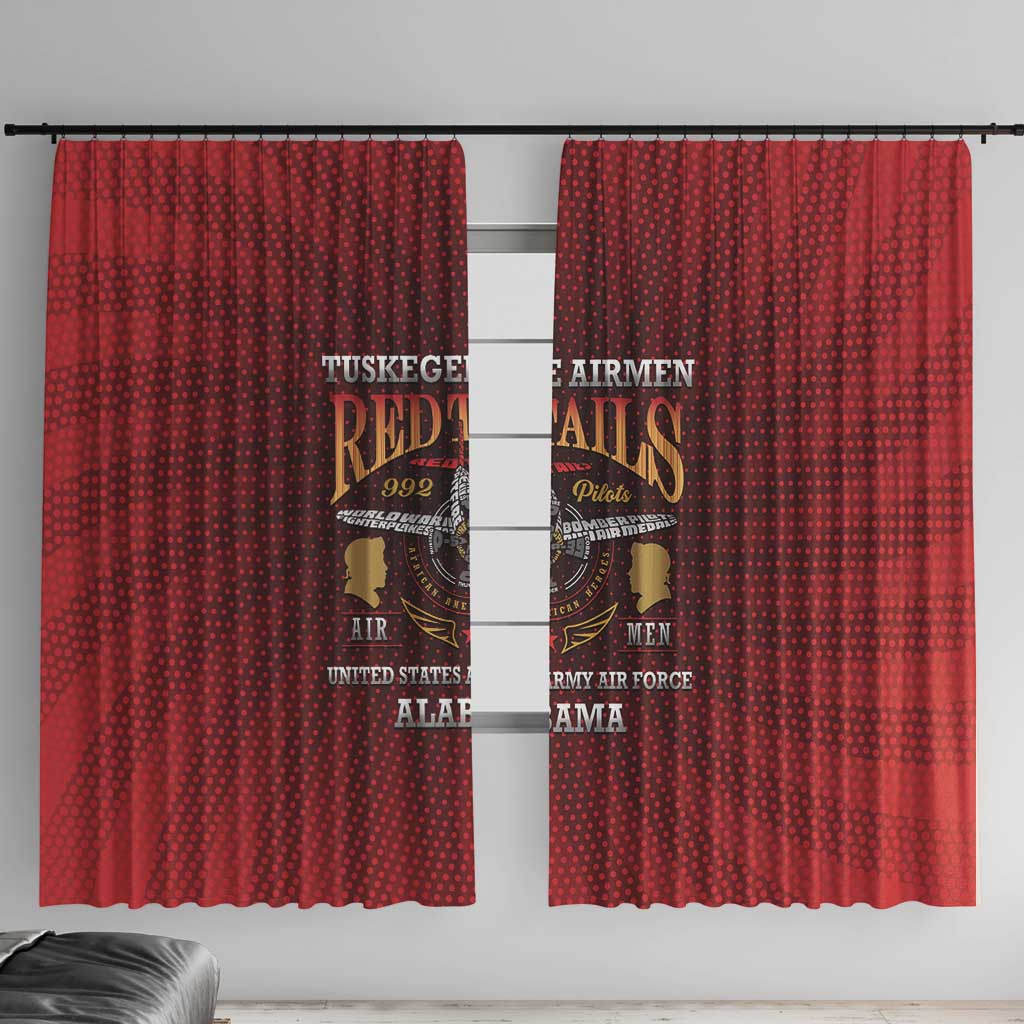 Red Tails Legacy Window Curtain Tuskegee Airmen WWII Heroes - Wonder Print Shop