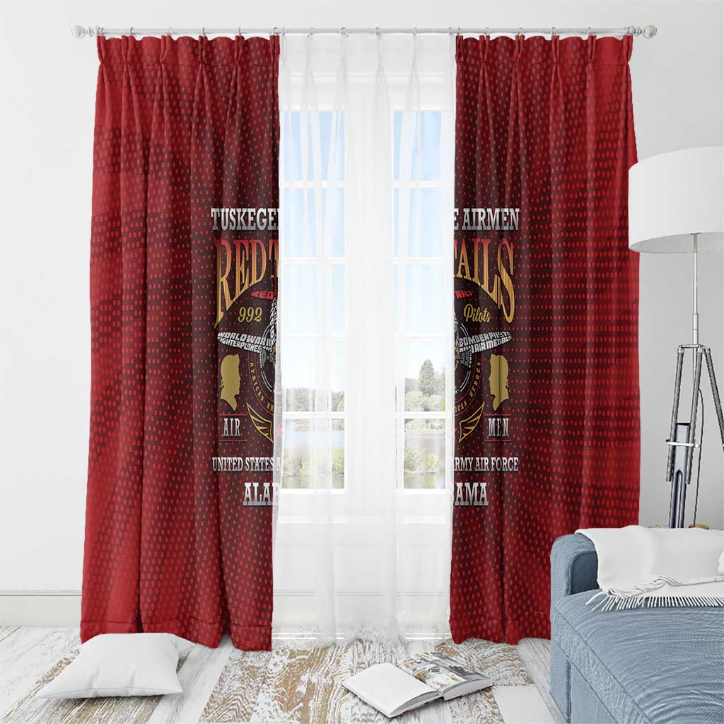 Red Tails Legacy Window Curtain Tuskegee Airmen WWII Heroes - Wonder Print Shop
