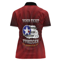 Personalized Red Tails Legacy Women Polo Shirt Tuskegee Airmen WWII Heroes - Wonder Print Shop