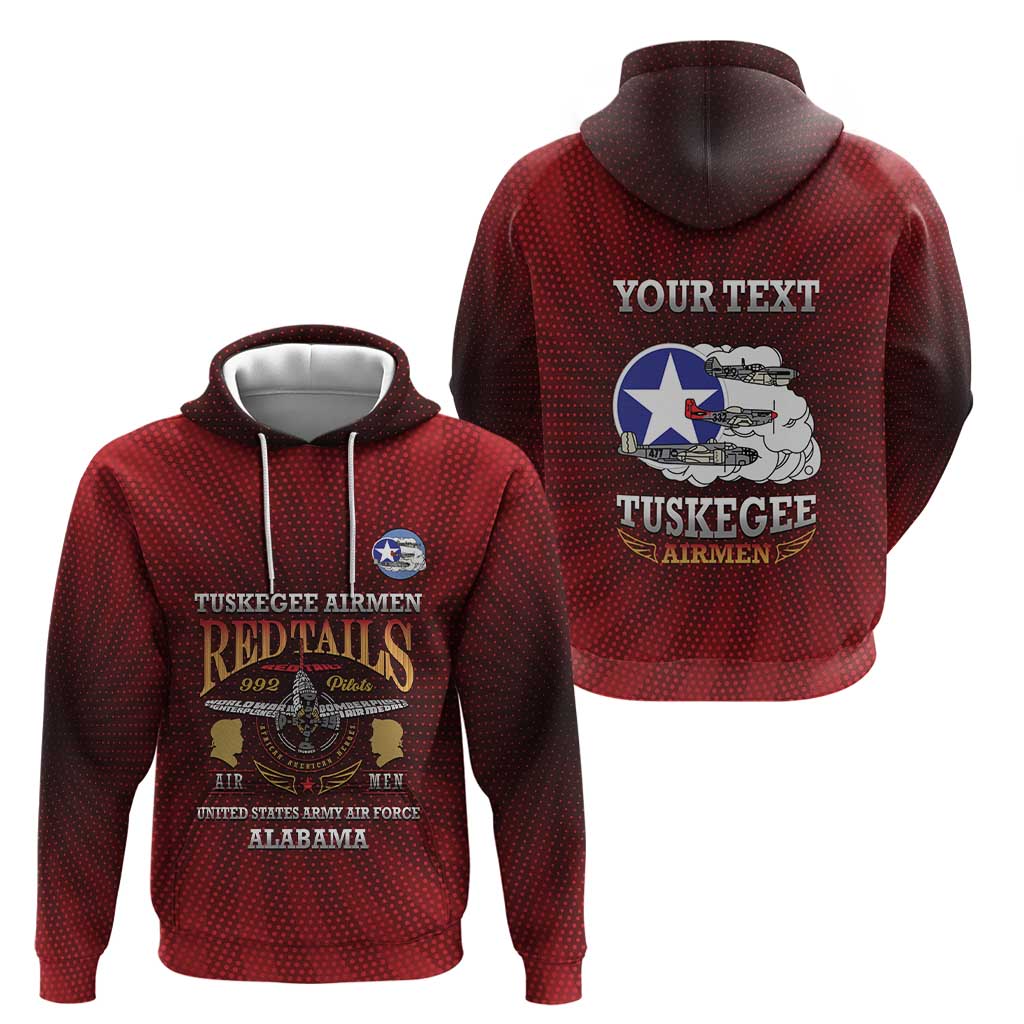 Personalized Red Tails Legacy Zip Hoodie Tuskegee Airmen WWII Heroes - Wonder Print Shop