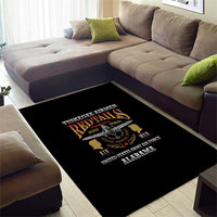 Red Tails Legacy Area Rug Tuskegee Airmen WWII Heroes - Black Color - Wonder Print Shop