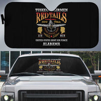 Red Tails Legacy Auto Sun Shade Tuskegee Airmen WWII Heroes - Black Color - Wonder Print Shop