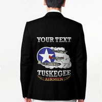 Personalized Red Tails Legacy Blazer Tuskegee Airmen WWII Heroes - Black Color - Wonder Print Shop