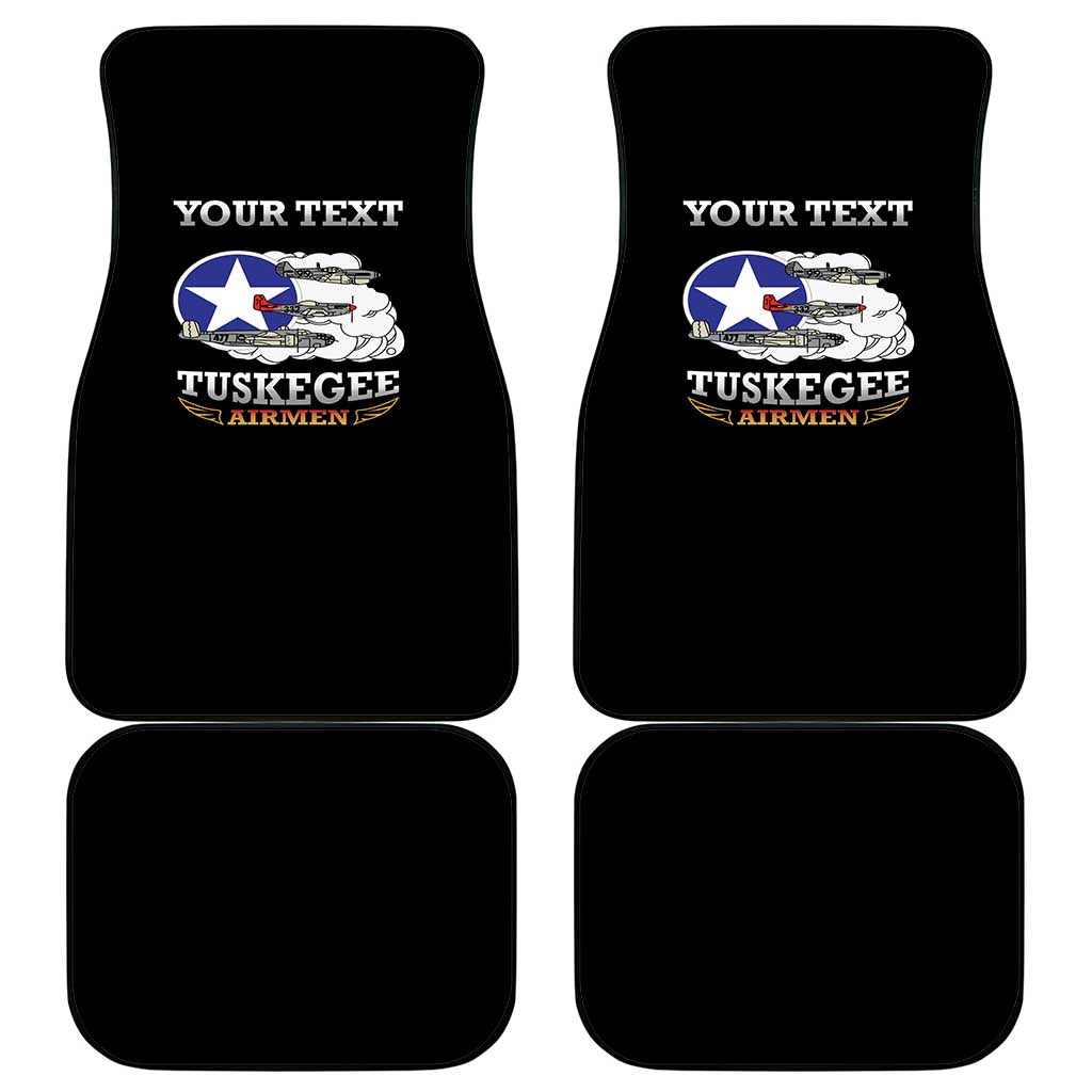 Red Tails Legacy Car Mats Tuskegee Airmen WWII Heroes - Black Color - Wonder Print Shop