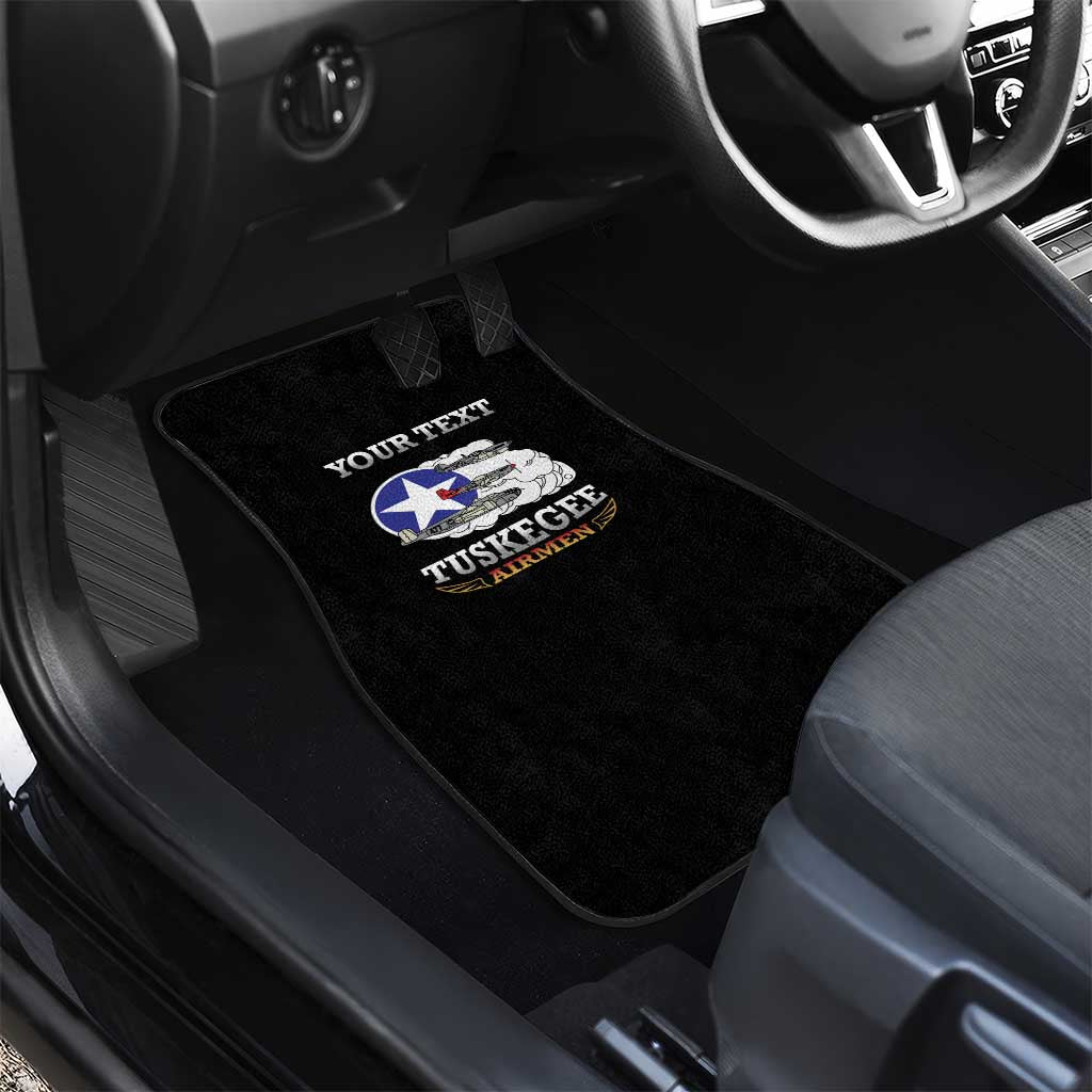 Red Tails Legacy Car Mats Tuskegee Airmen WWII Heroes - Black Color - Wonder Print Shop