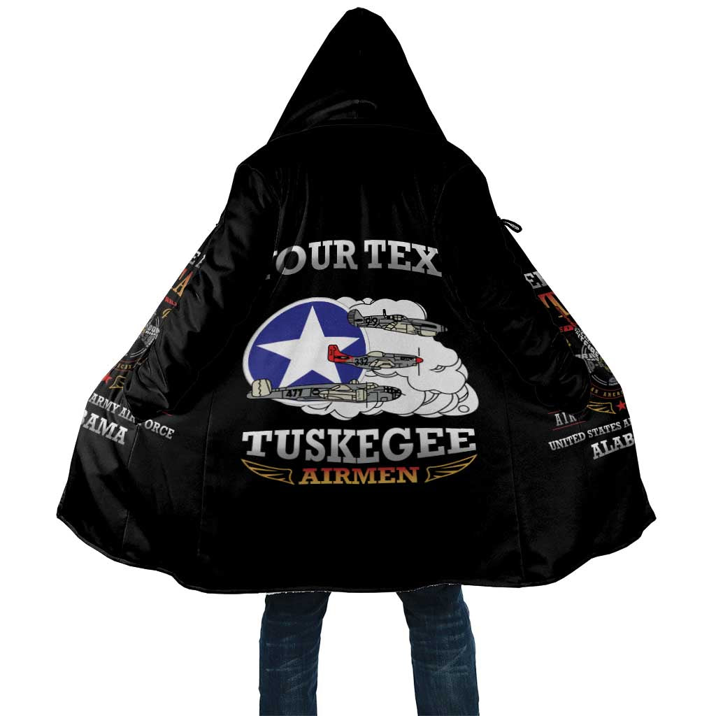Personalized Red Tails Legacy Cloak Tuskegee Airmen WWII Heroes - Black Color - Wonder Print Shop