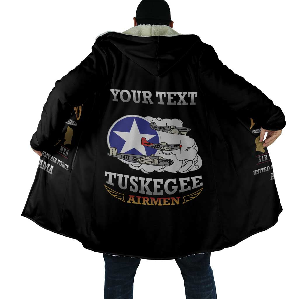 Personalized Red Tails Legacy Cloak Tuskegee Airmen WWII Heroes - Black Color - Wonder Print Shop