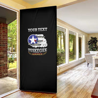 Red Tails Legacy Door Cover Tuskegee Airmen WWII Heroes - Black Color - Wonder Print Shop