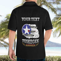 Personalized Red Tails Legacy Hawaiian Shirt Tuskegee Airmen WWII Heroes - Black Color - Wonder Print Shop