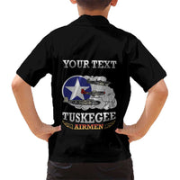 Personalized Red Tails Legacy Hawaiian Shirt Tuskegee Airmen WWII Heroes - Black Color - Wonder Print Shop