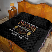 Red Tails Legacy Quilt Bed Set Tuskegee Airmen WWII Heroes - Black Color - Wonder Print Shop