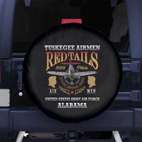 Red Tails Legacy Spare Tire Cover Tuskegee Airmen WWII Heroes - Black Color - Wonder Print Shop
