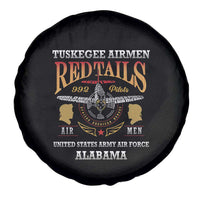 Red Tails Legacy Spare Tire Cover Tuskegee Airmen WWII Heroes - Black Color - Wonder Print Shop