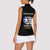 Personalized Red Tails Legacy Women Sleeveless Polo Shirt Tuskegee Airmen WWII Heroes - Black Color - Wonder Print Shop