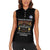 Personalized Red Tails Legacy Women Sleeveless Polo Shirt Tuskegee Airmen WWII Heroes - Black Color - Wonder Print Shop