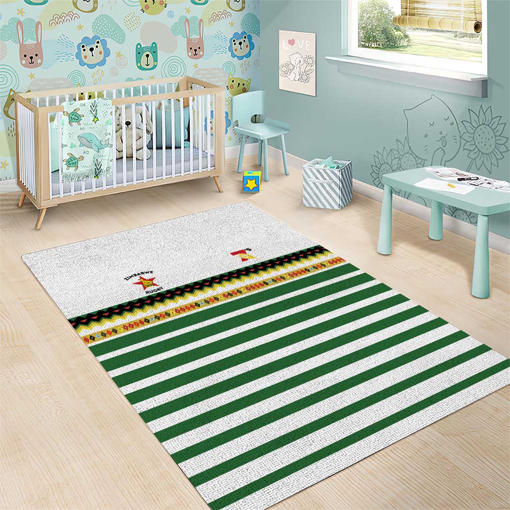 Zimbabwe Rugby Sevens Area Rug Go Cheetahs Go - Wonder Print Shop
