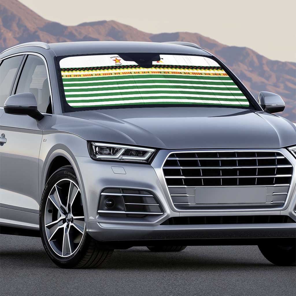 Zimbabwe Rugby Sevens Auto Sun Shade Go Cheetahs Go - Wonder Print Shop