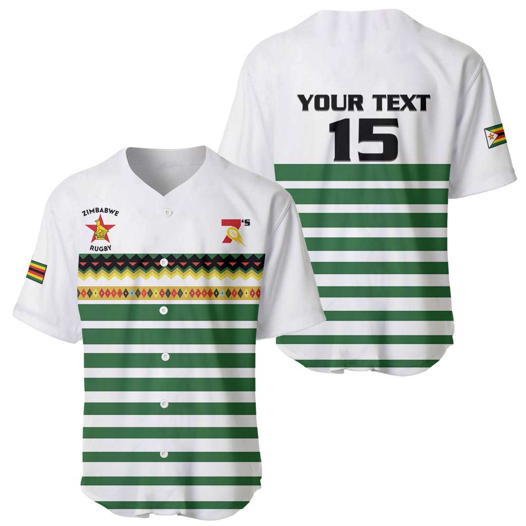 Zimbabwe Rugby Sevens Custom Baseball Jersey Go Cheetahs Go - Wonder Print Shop