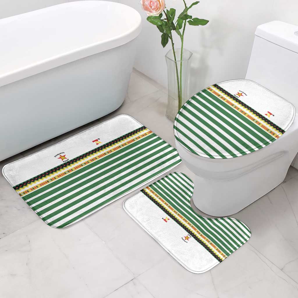 Zimbabwe Rugby Sevens Bathroom Set Go Cheetahs Go - Wonder Print Shop