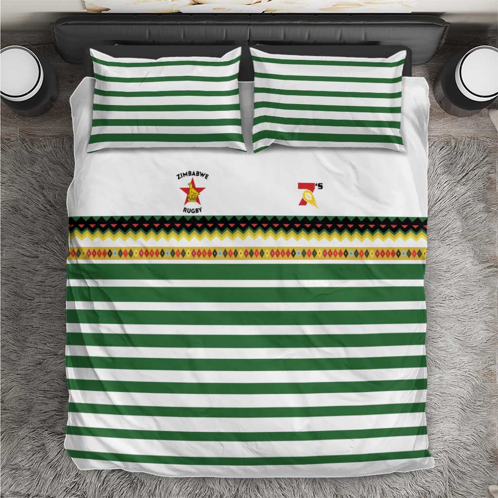 Zimbabwe Rugby Sevens Bedding Set Go Cheetahs Go - Wonder Print Shop