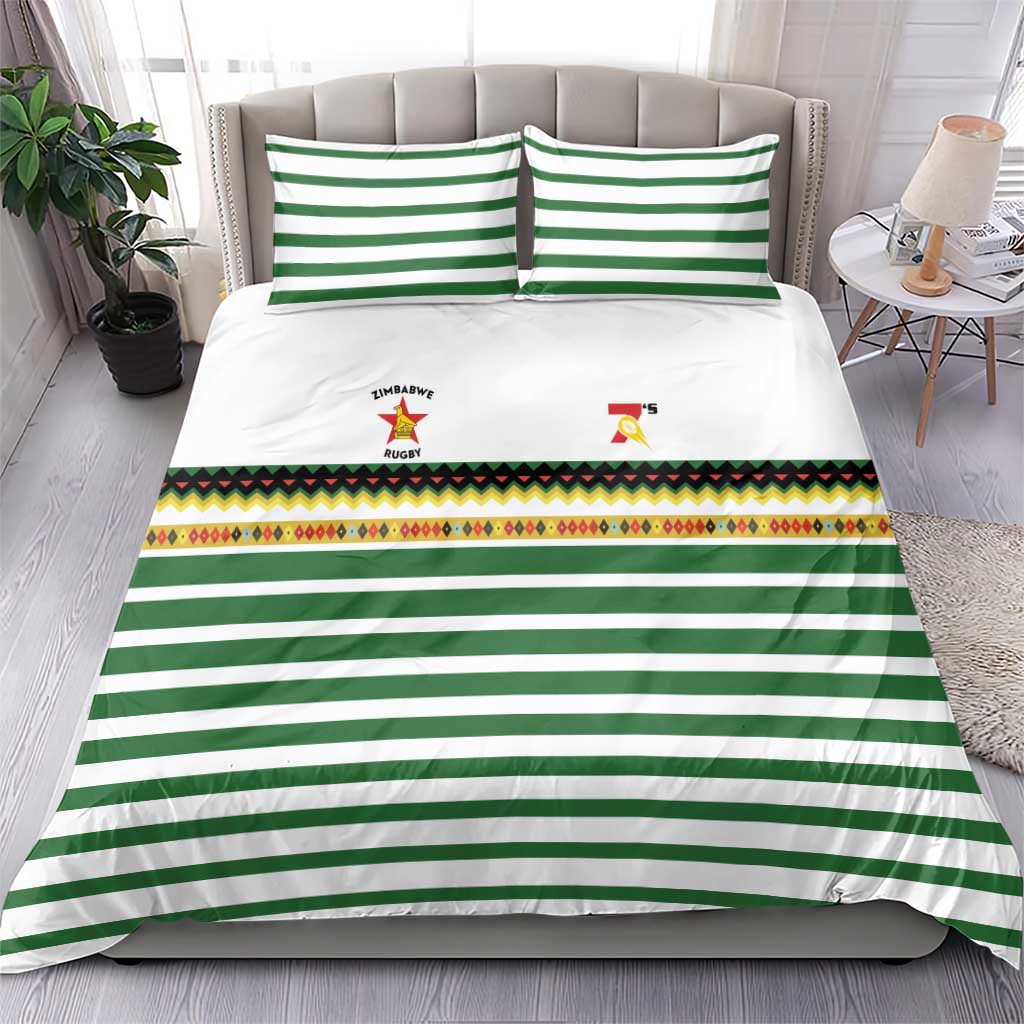 Zimbabwe Rugby Sevens Bedding Set Go Cheetahs Go - Wonder Print Shop