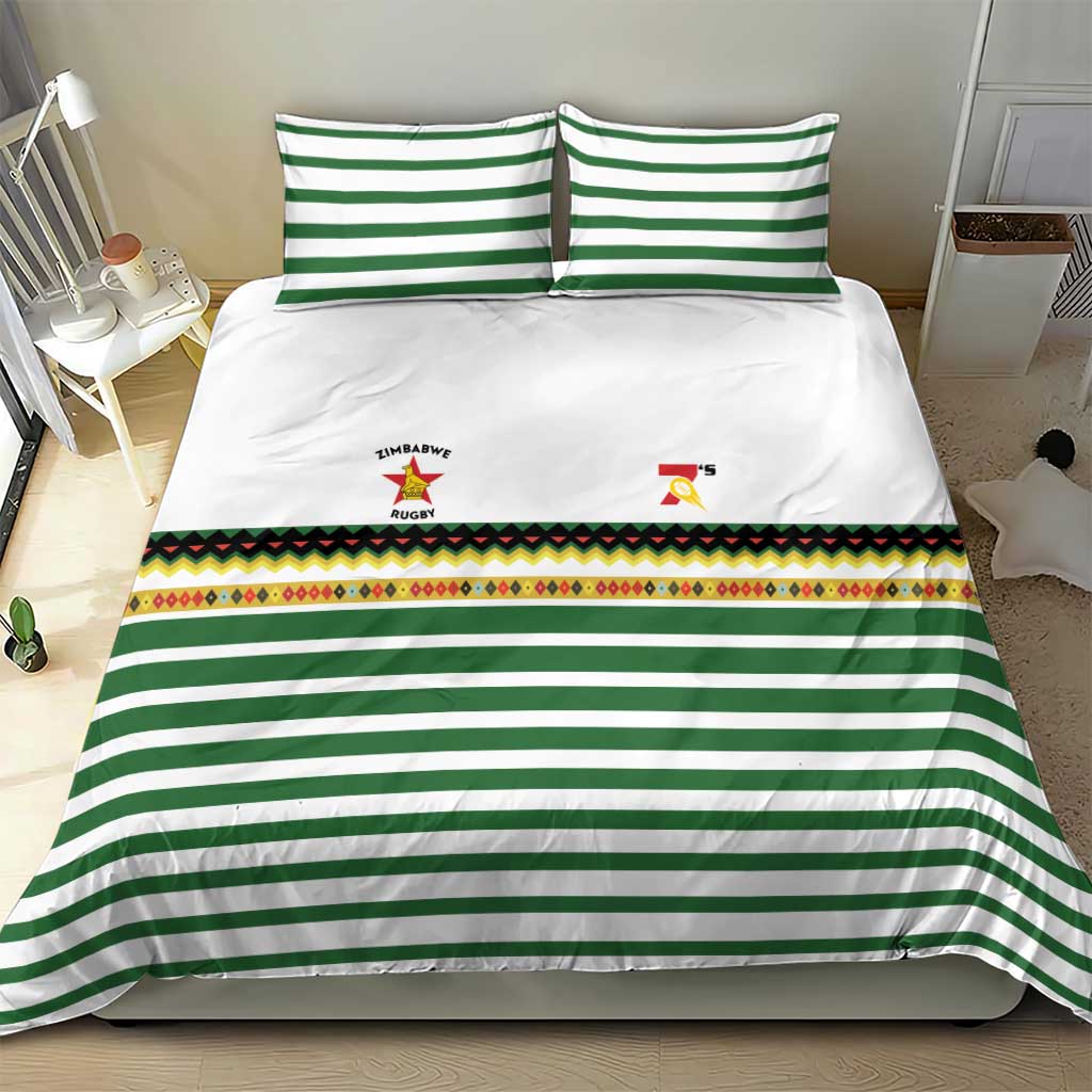 Zimbabwe Rugby Sevens Bedding Set Go Cheetahs Go - Wonder Print Shop