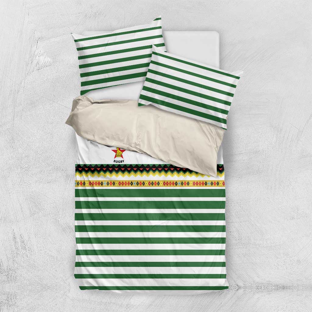 Zimbabwe Rugby Sevens Bedding Set Go Cheetahs Go - Wonder Print Shop
