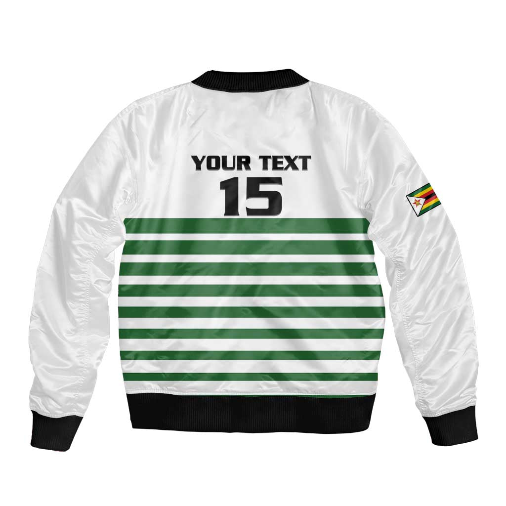 Zimbabwe Rugby Sevens Custom Bomber Jacket Go Cheetahs Go - Wonder Print Shop