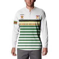 Zimbabwe Rugby Sevens Custom Button Sweatshirt Go Cheetahs Go - Wonder Print Shop