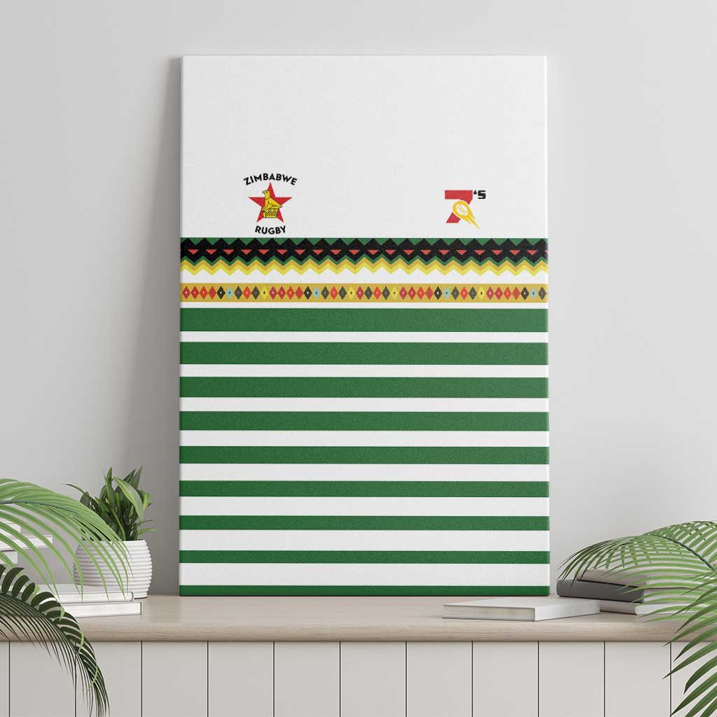 Zimbabwe Rugby Sevens Canvas Wall Art Go Cheetahs Go - Wonder Print Shop