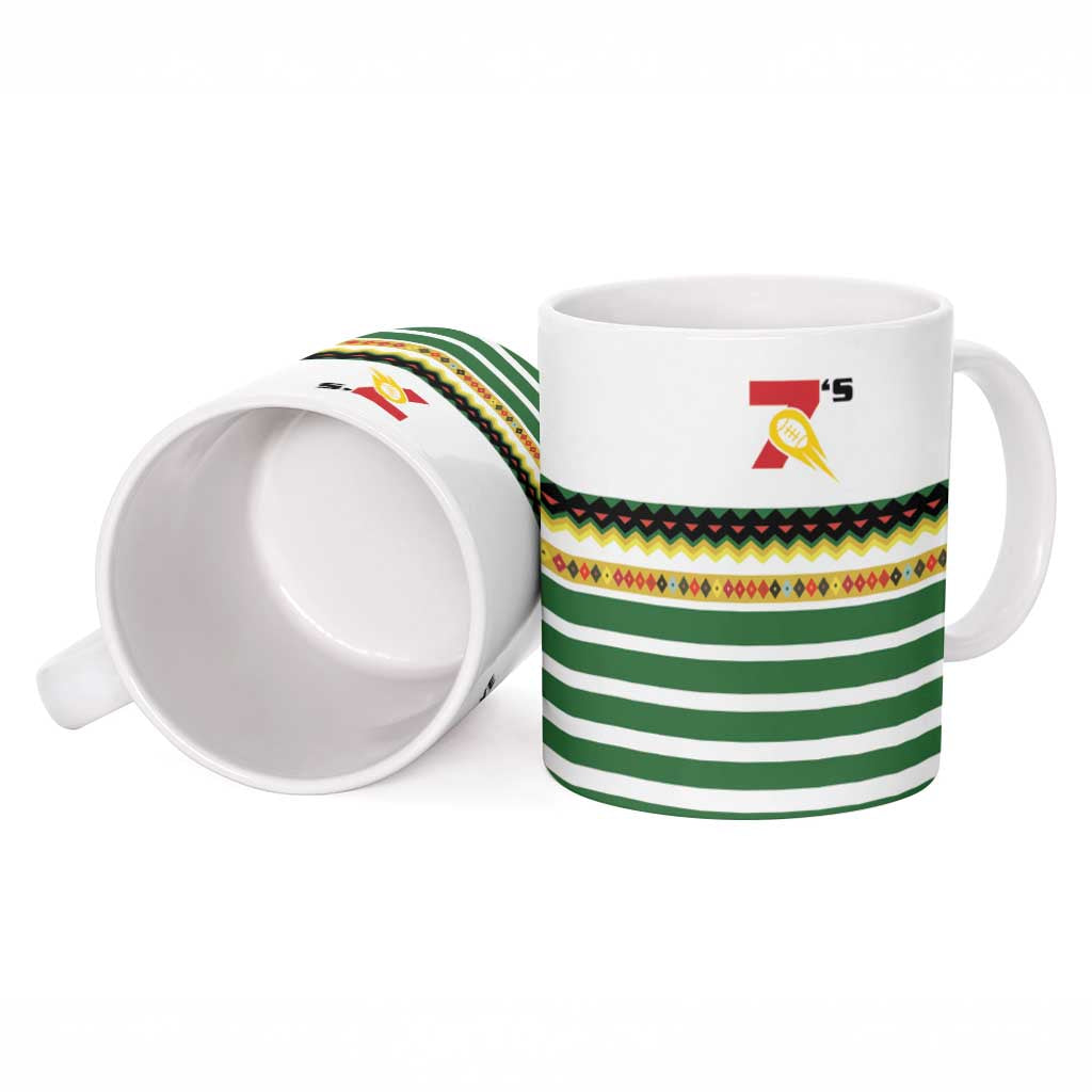 Zimbabwe Rugby Sevens Custom Ceramic Mug Go Cheetahs Go - Wonder Print Shop