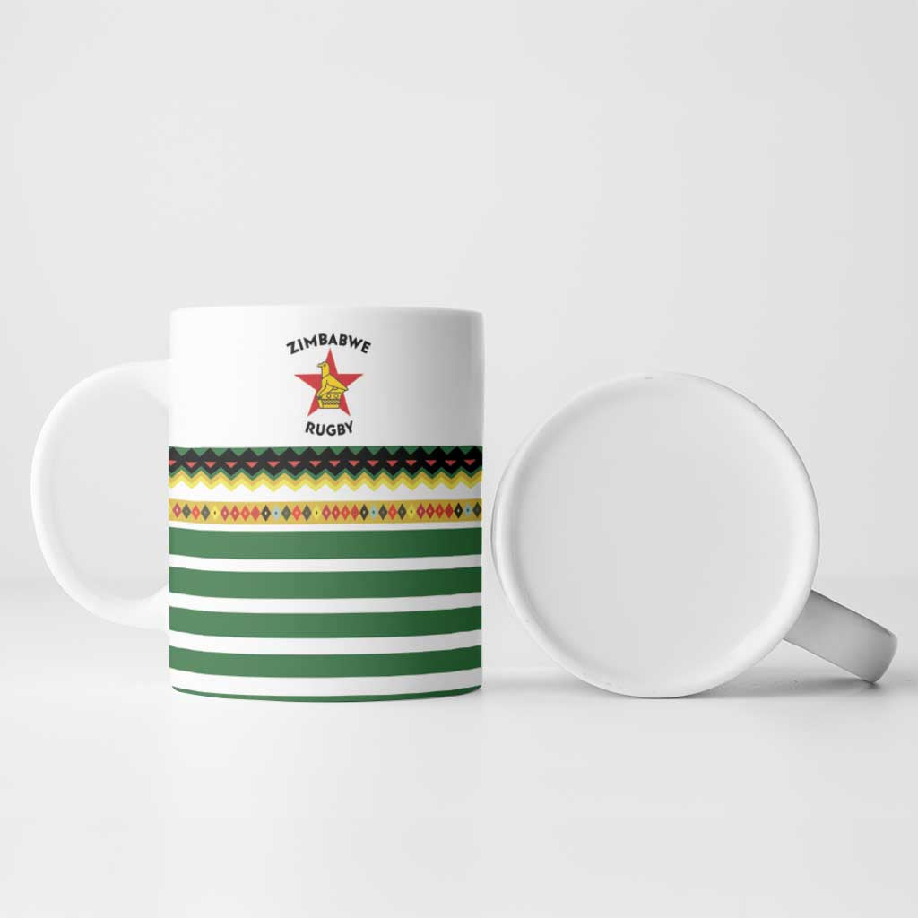 Zimbabwe Rugby Sevens Custom Ceramic Mug Go Cheetahs Go - Wonder Print Shop
