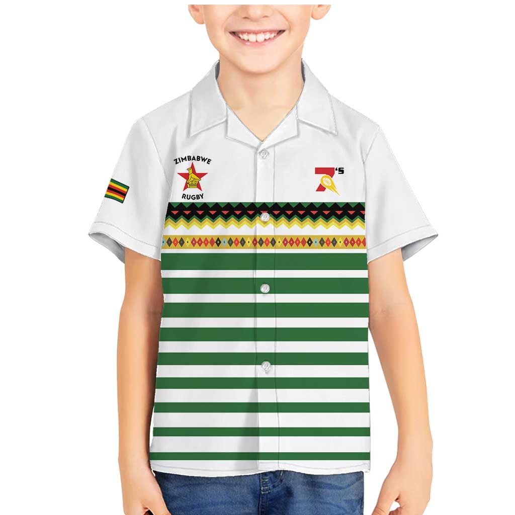 Zimbabwe Rugby Sevens Custom Family Matching Mermaid Dress and Hawaiian Shirt Go Cheetahs Go - Wonder Print Shop