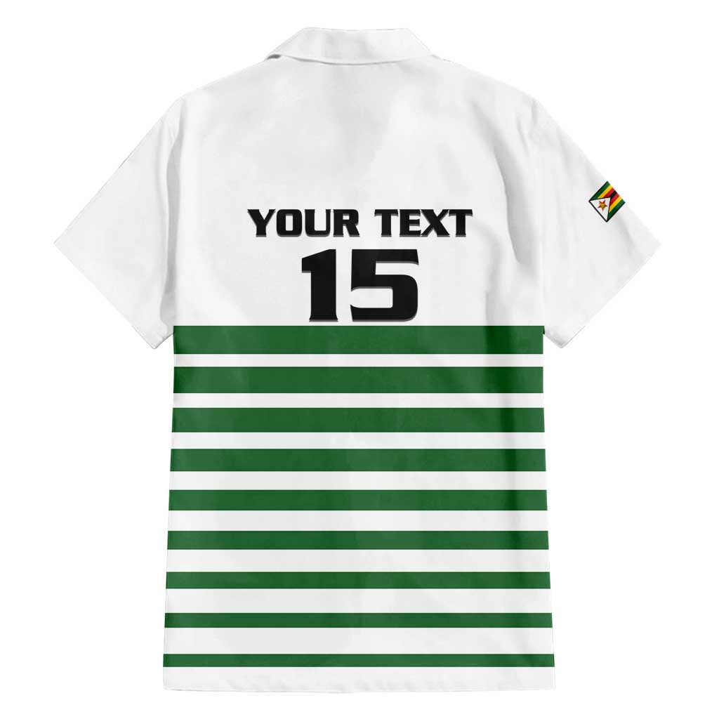 Zimbabwe Rugby Sevens Custom Family Matching Off Shoulder Maxi Dress and Hawaiian Shirt Go Cheetahs Go - Wonder Print Shop