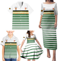 Zimbabwe Rugby Sevens Custom Family Matching Puletasi and Hawaiian Shirt Go Cheetahs Go - Wonder Print Shop