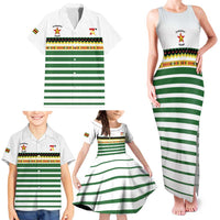 Zimbabwe Rugby Sevens Custom Family Matching Tank Maxi Dress and Hawaiian Shirt Go Cheetahs Go - Wonder Print Shop
