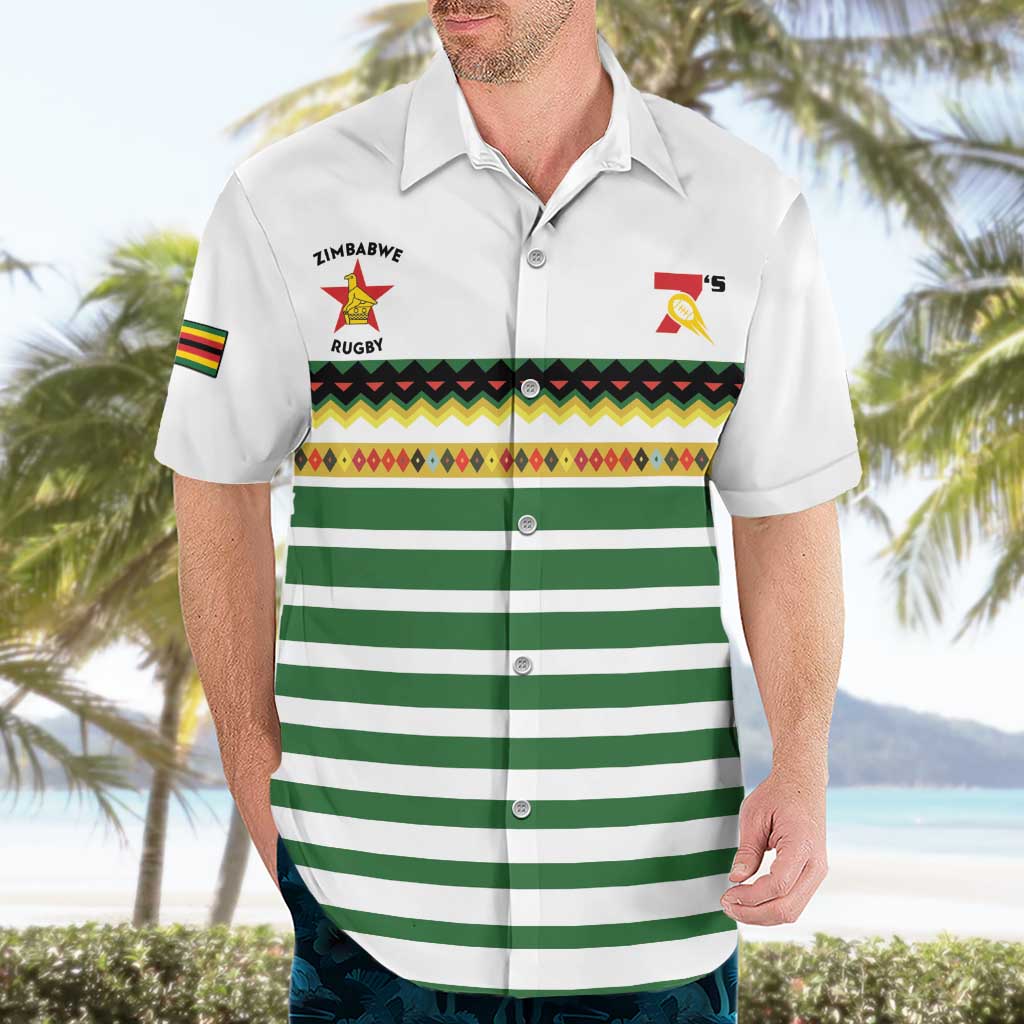 Zimbabwe Rugby Sevens Custom Hawaiian Shirt Go Cheetahs Go - Wonder Print Shop