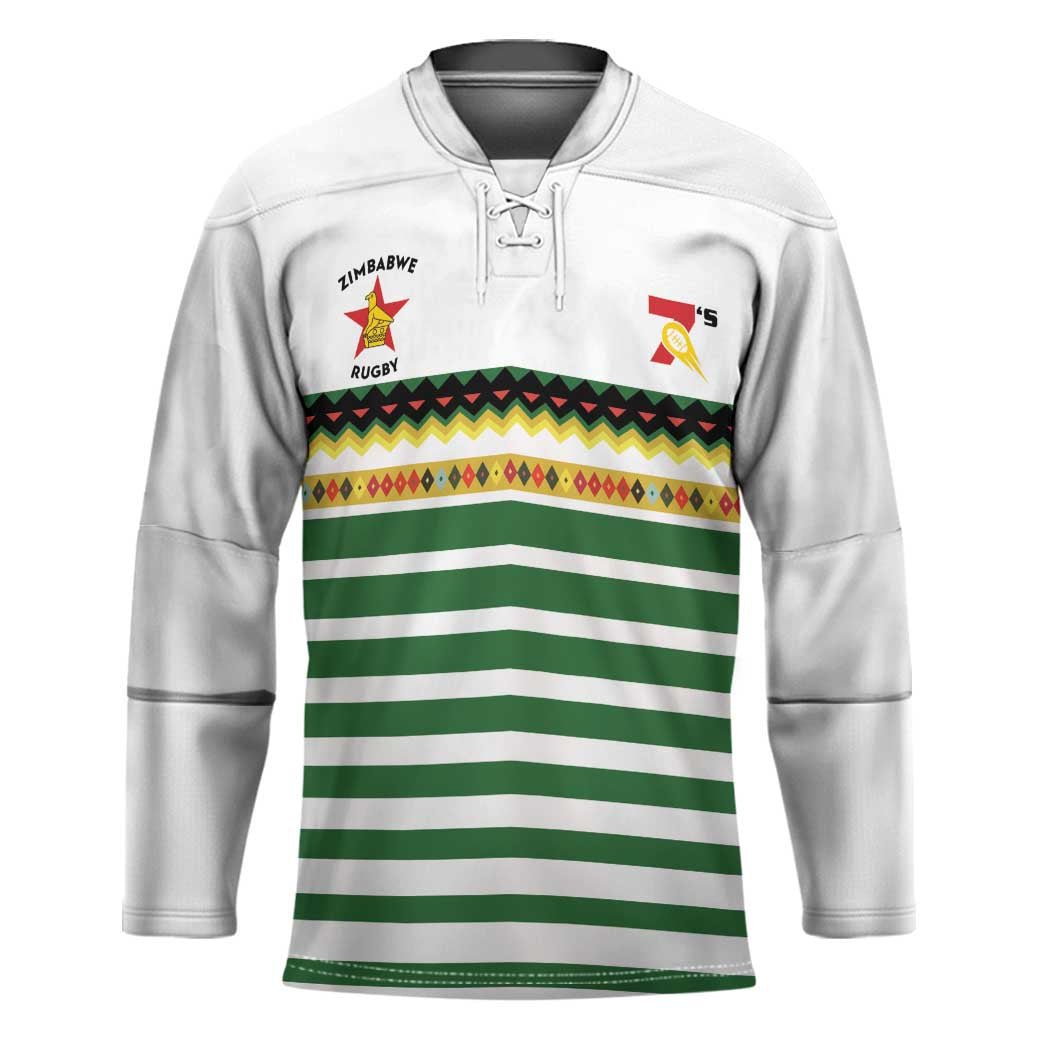 Zimbabwe Rugby Sevens Custom Hockey Jersey Go Cheetahs Go - Wonder Print Shop