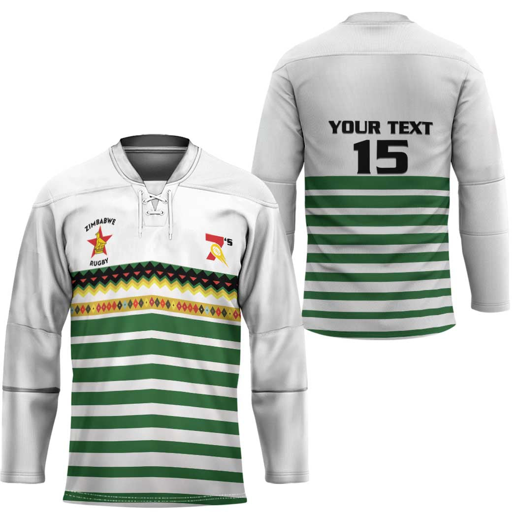Zimbabwe Rugby Sevens Custom Hockey Jersey Go Cheetahs Go - Wonder Print Shop