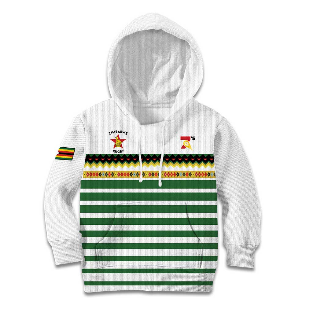 Zimbabwe Rugby Sevens Custom Kid Hoodie Go Cheetahs Go - Wonder Print Shop