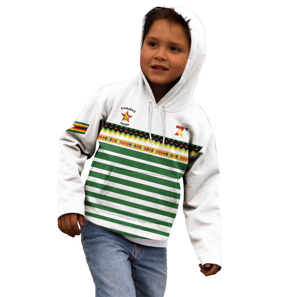 Zimbabwe Rugby Sevens Custom Kid Hoodie Go Cheetahs Go - Wonder Print Shop