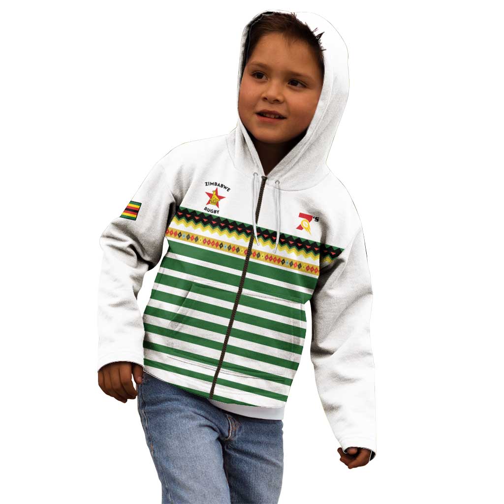 Zimbabwe Rugby Sevens Custom Kid Hoodie Go Cheetahs Go - Wonder Print Shop