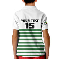 Zimbabwe Rugby Sevens Custom Kid Polo Shirt Go Cheetahs Go - Wonder Print Shop