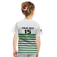 Zimbabwe Rugby Sevens Custom Kid T Shirt Go Cheetahs Go - Wonder Print Shop