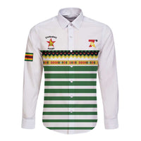 Zimbabwe Rugby Sevens Custom Long Sleeve Button Shirt Go Cheetahs Go - Wonder Print Shop