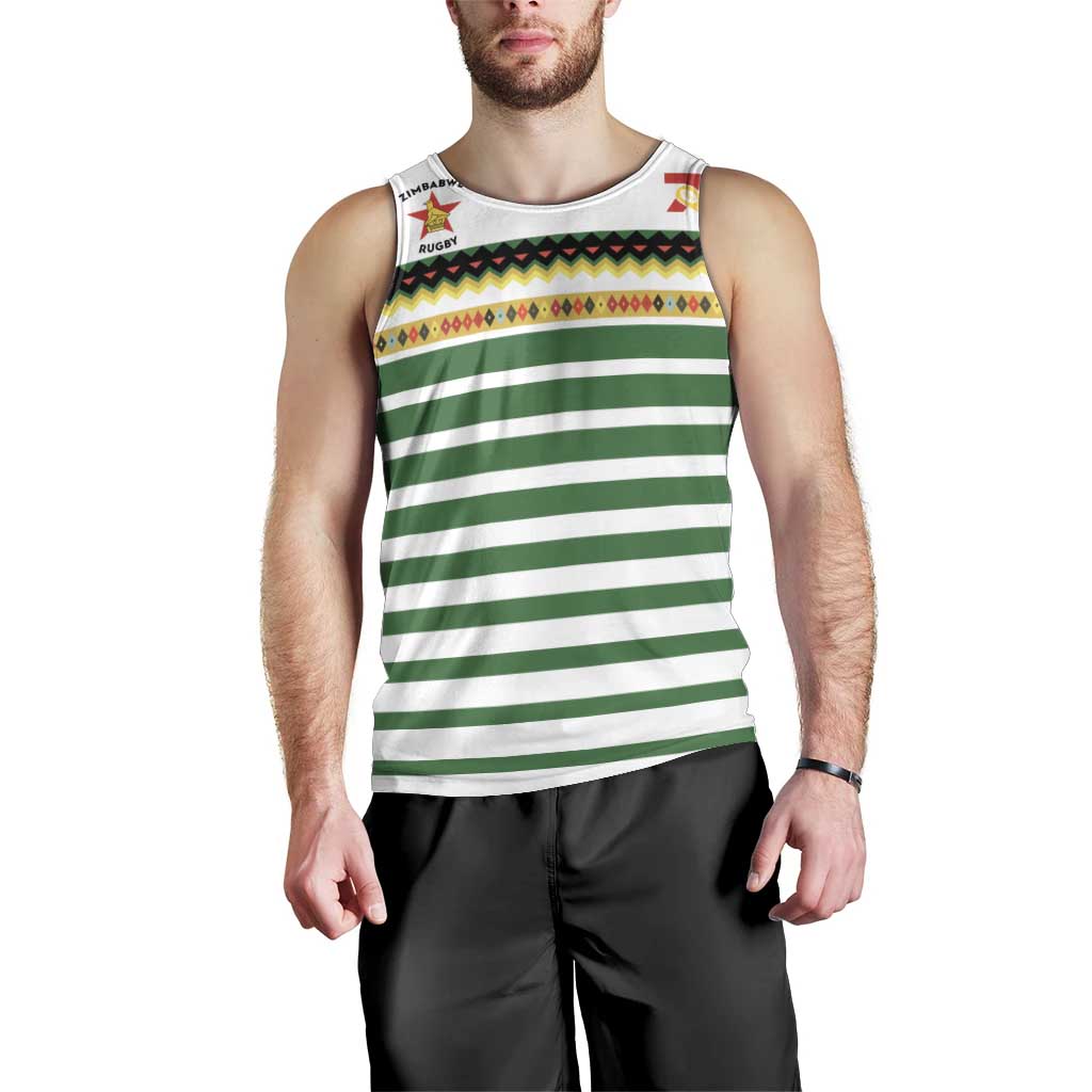 Zimbabwe Rugby Sevens Custom Men Tank Top Go Cheetahs Go - Wonder Print Shop